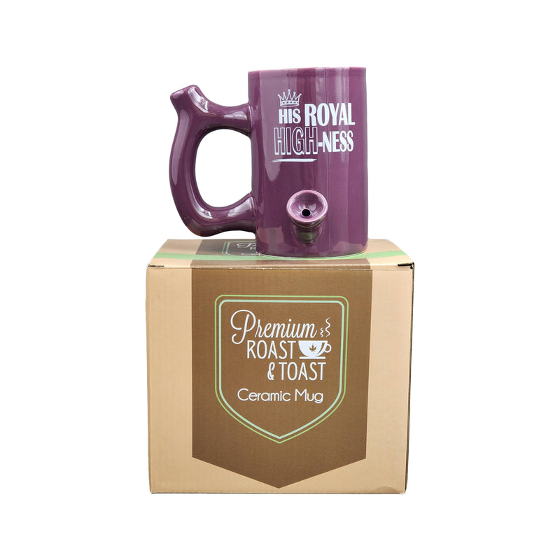 O His royal high-ness large purple mug