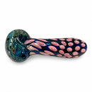 5" Blue Webwork Glass Hand Pipe