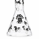 10" Glow-in-the-Dark Mushroom Beaker Bong