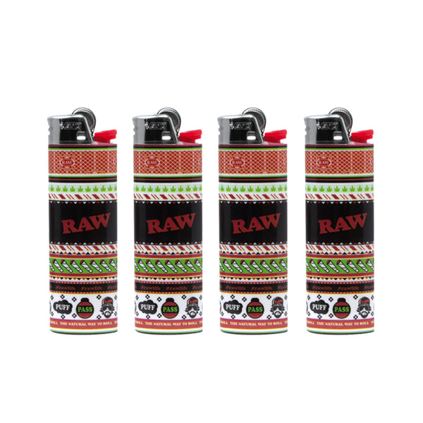 BIC Lighter - Raw Xmas Sweater Design