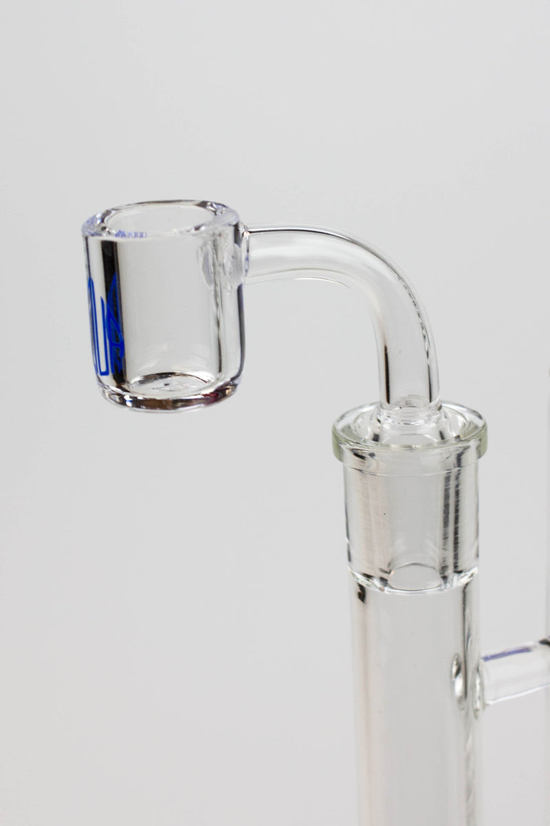 13" AQUA Glass / 2-in-1 / 7mm glass water bong- - One Wholesale