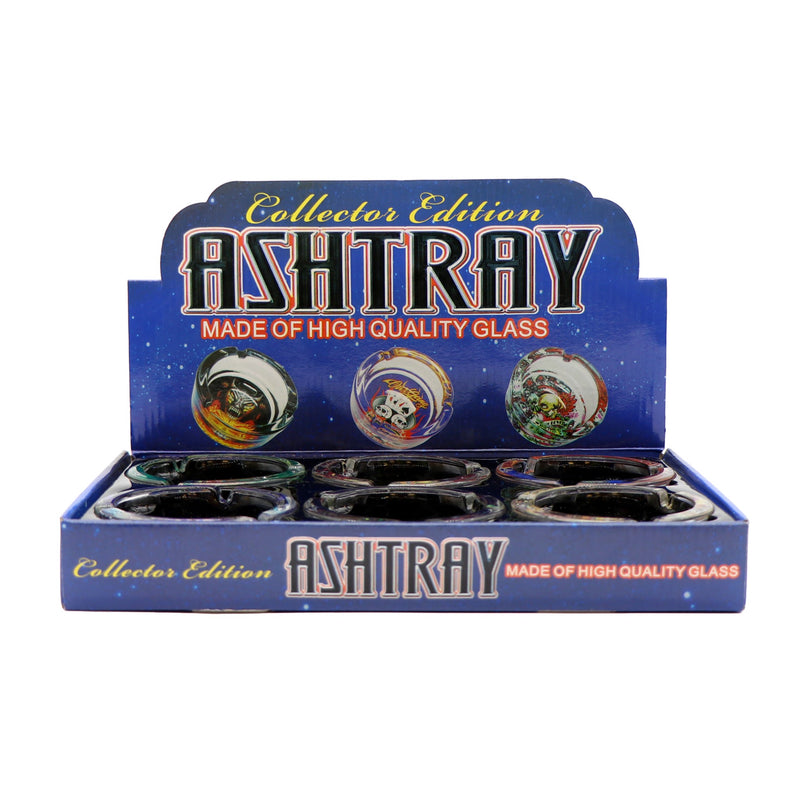 Glass Round Ashtray - Roulette Las Vegas