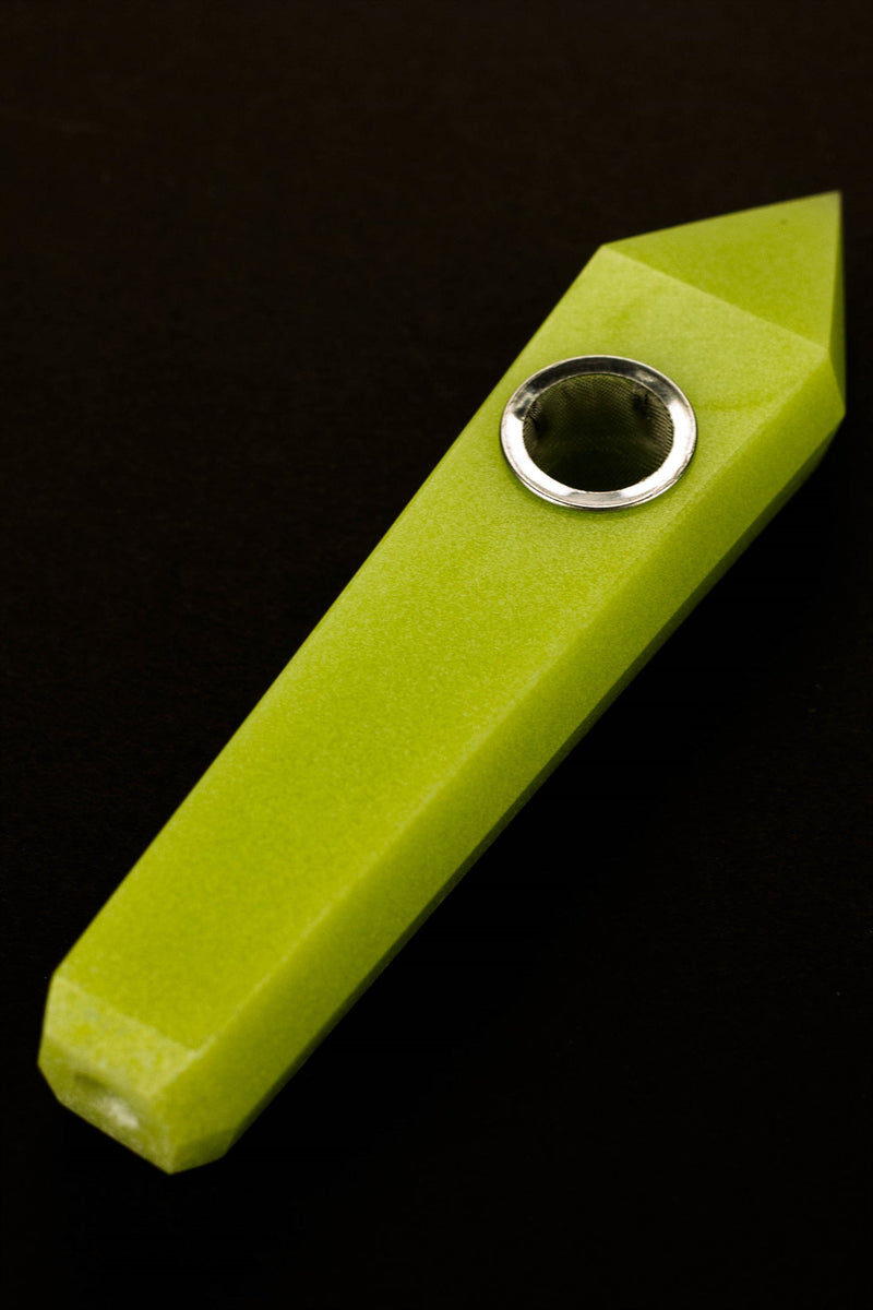 Acid Secs - Glow In The Dark Luminous Crystal Stone Smoking Pipe Quartz · Stone Pipe Acid Secs Productions Inc. Yellow