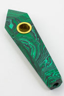 Acid Secs - Crystal Stone Smoking Pipe with choke hole Quartz · Stone Pipe Acid Secs Productions Inc. Malachite