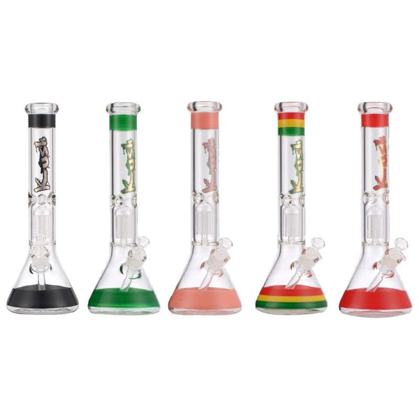 Kush | 16" 7mm Glass Beaker Bong [AK089] – Box of 6 Glass Bong Canadian Distributor