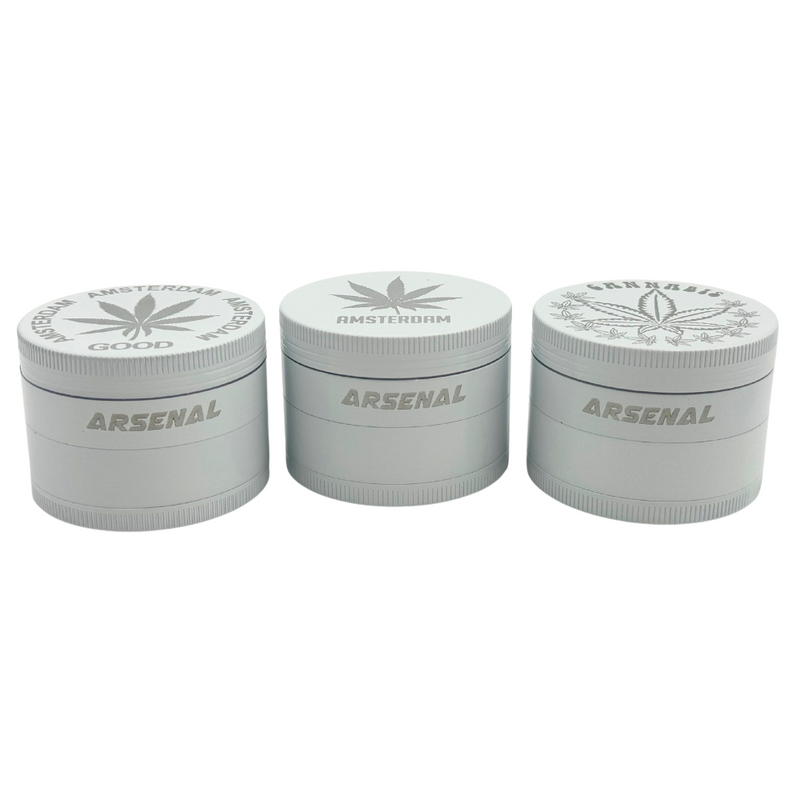 Arsenal White Bohemian 50mm 4-Pc Grinder - 3ct