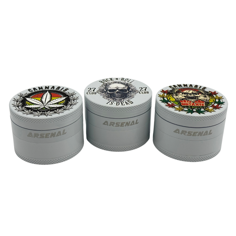 Arsenal White Havoc 50mm 4-Pc Grinder - 3ct