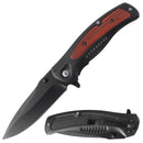 Folding Pocket Knife Stainless - Rosewood [BF210861-W] Folding Knife Canadian Distributor