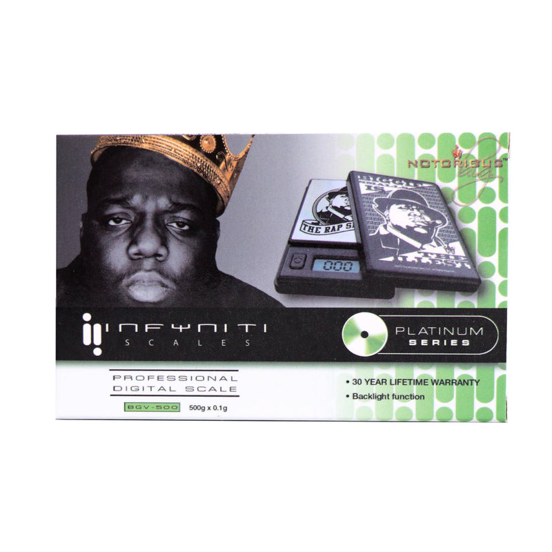 Notorious BIG Virus, Licensed Digital Pocket Scale, 500g x 0.1g - Infyniti Scales