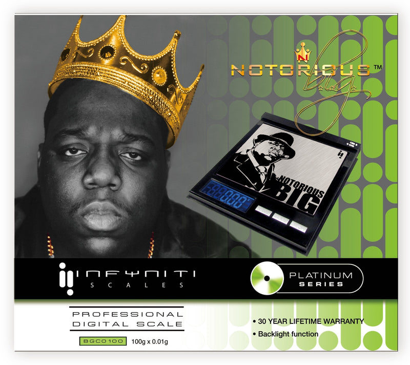 Notorious BIG CD, Licensed Digital Pocket Scale, 100g x 0.01g - Infyniti Scales