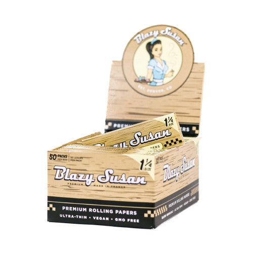SC UNBLEACHED Blazy Susan 1 1/4 Box Rolling Papers