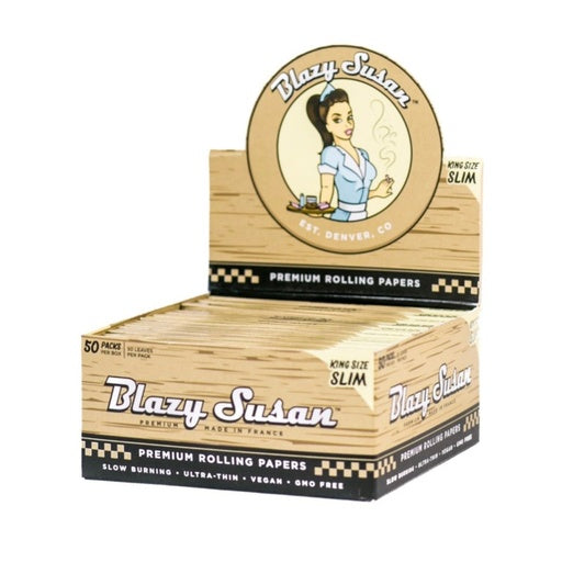 SC UNBLEACHED Blazy Susan King Size Box Rolling Papers