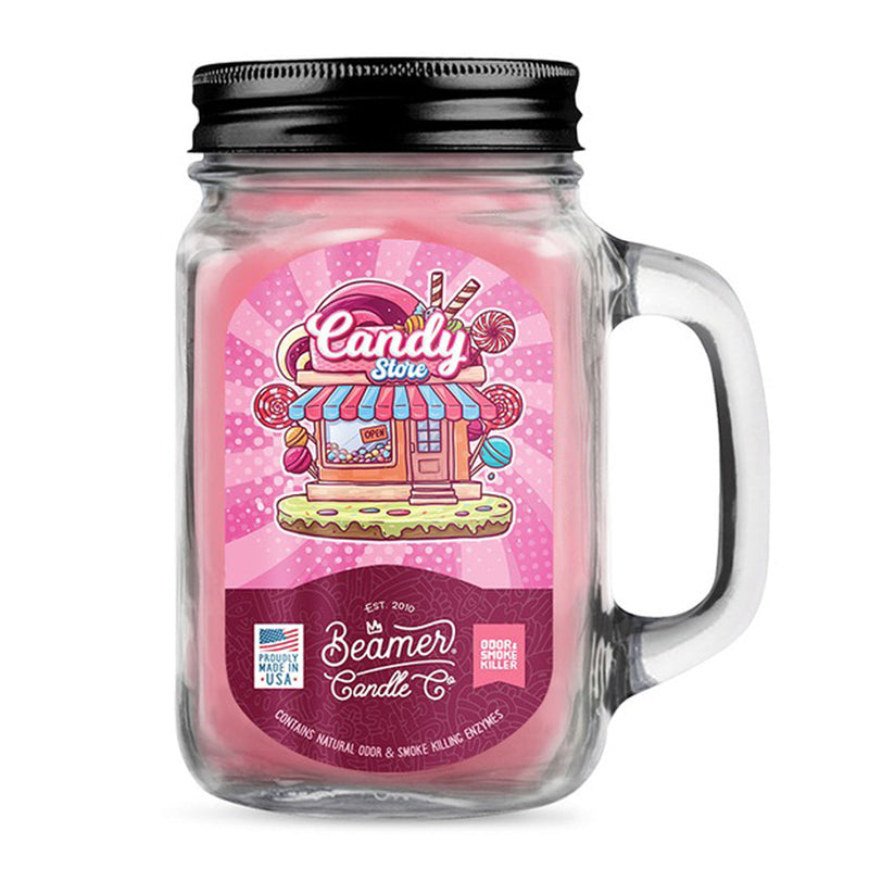 Beamer Candle Co. 12oz & 7oz Glass Mason Jar - Candy Store