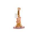 SC Castle Glassworks 8.5 inch 7mm Electroplated Bell Rig with banger