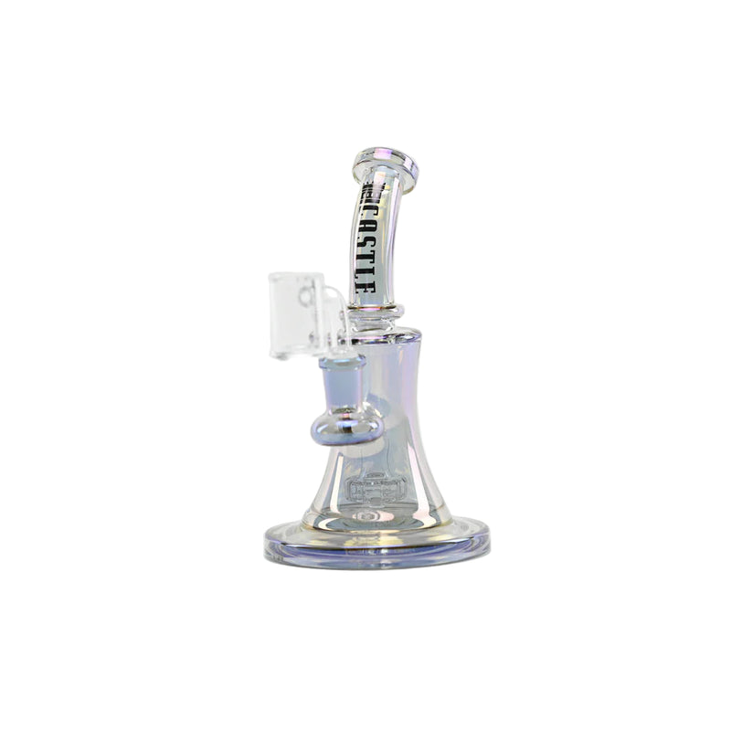SC Castle Glassworks 8.5 inch 7mm Electroplated Bell Rig with banger