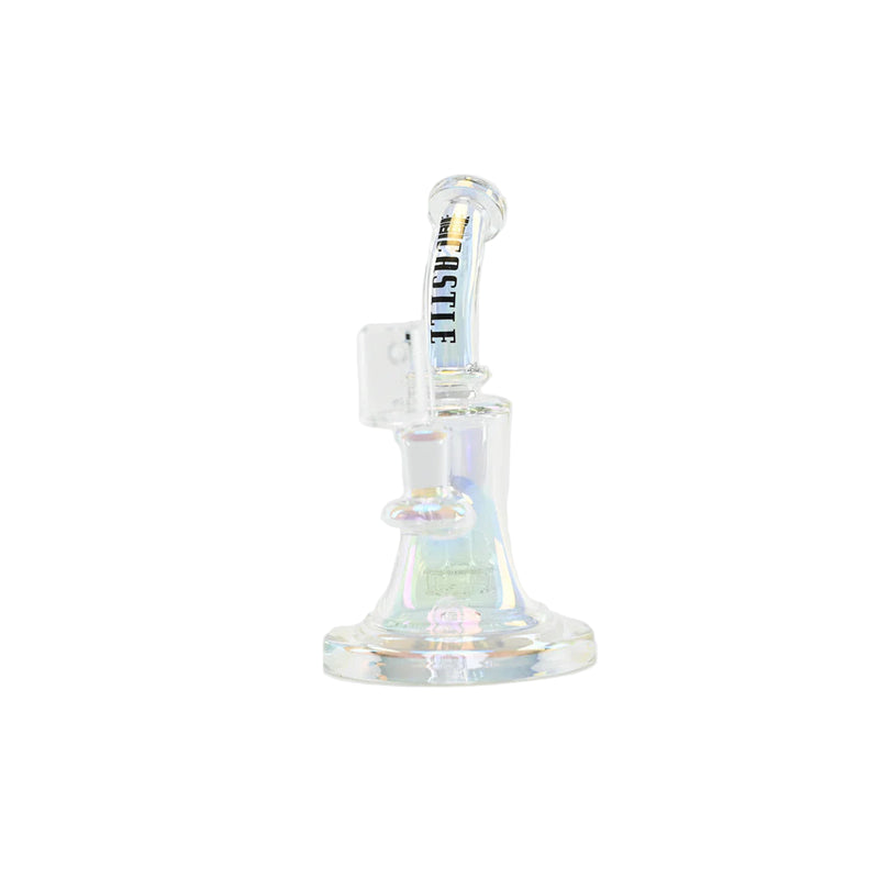 SC Castle Glassworks 8.5 inch 7mm Electroplated Bell Rig with banger