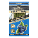 King Palm | 5 Mini Hand-Rolled with flavor tips Box of 15 Leaf Wrap Cannatron Berry Terps