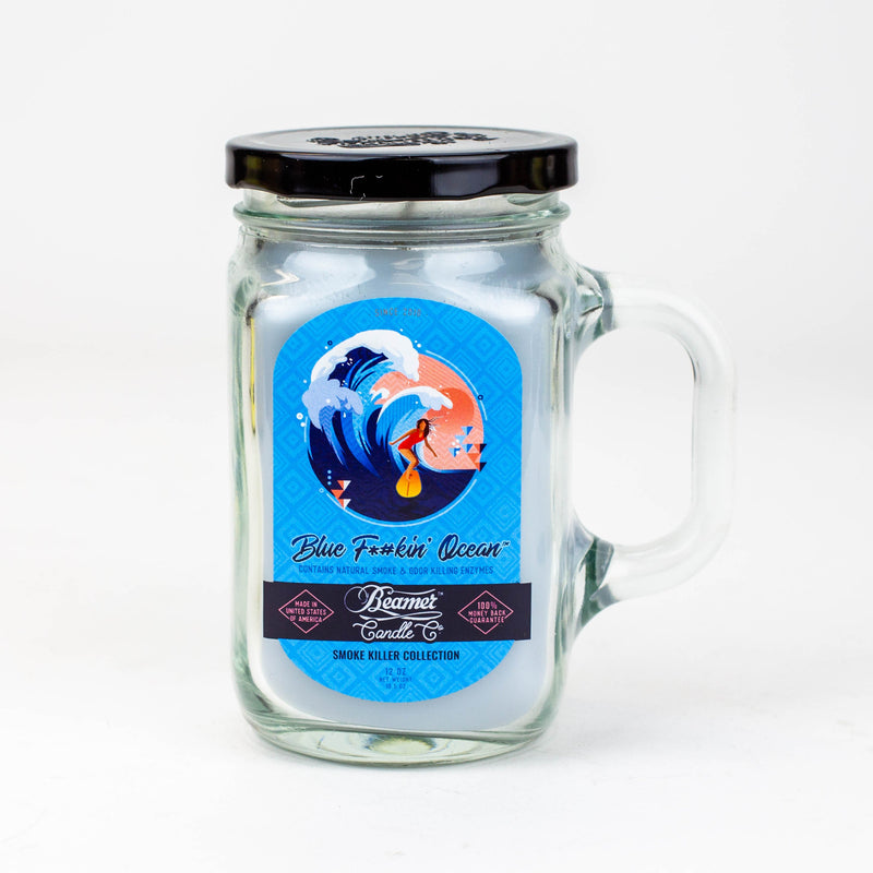 Beamer Candle Co.| Ultra Premium Jar Smoke killer collection candle Candle ONE Blue F*