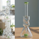 Xtreme | 12″ Colored Edge Matrix Percolator Beaker Bong – Slime Green (C2704) Glass Bong Canadian Distributor