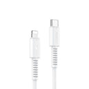 Type C to Lightning PVC Data Cable 1 meter 20W – White [CA153] Pack of 10 Charging Cable · Accessory Canadian Distributor