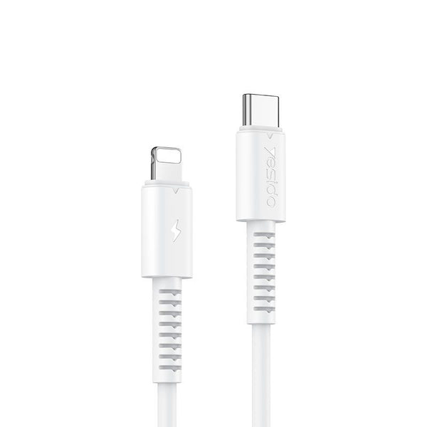 Type C to Lightning PVC Data Cable 1 meter 20W – White [CA153] Pack of 10 Charging Cable · Accessory Canadian Distributor