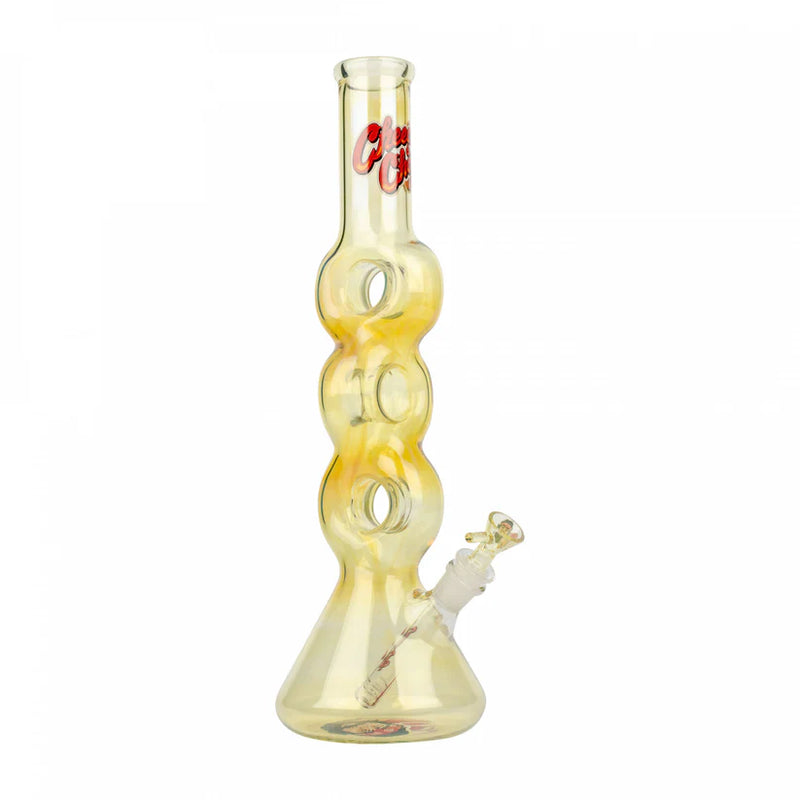 SC Cheech and Chong 16" Colour Changing Moe Money Triple Donut Tube Bong