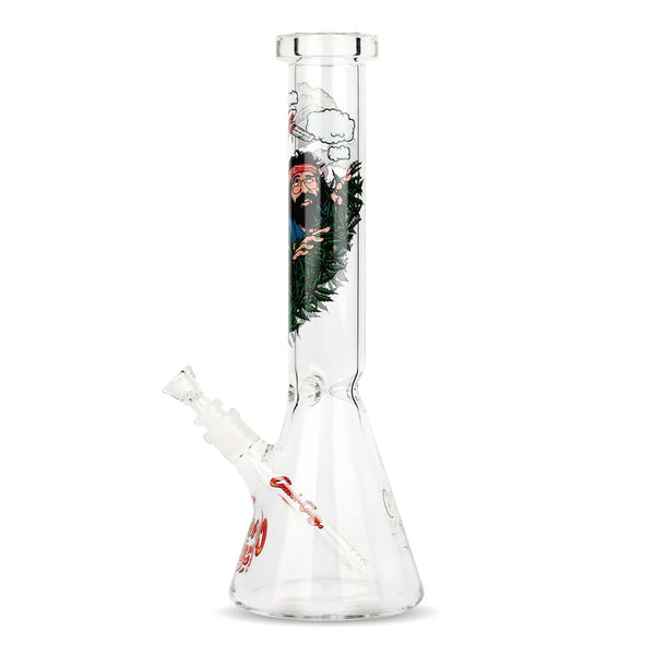 SC Cheech and Chong 15" 7mm  Fields of Green Dreams Beaker Bong