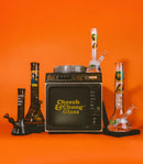 Cheech & Chong® Glass | 15" Pop Art Beaker Base Water Pipe CC154 Glass Bong Smoking Cat Distribution
