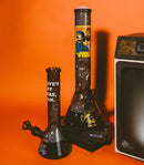 Cheech & Chong® Glass | 10" Dave's Not Here, Man Beaker Base Water Pipe [CC159] Glass Bong Smoking Cat Distribution