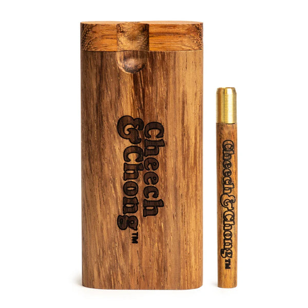 SC Cheech and Chong Large Wooden Dugout with matching wood and brass Bat