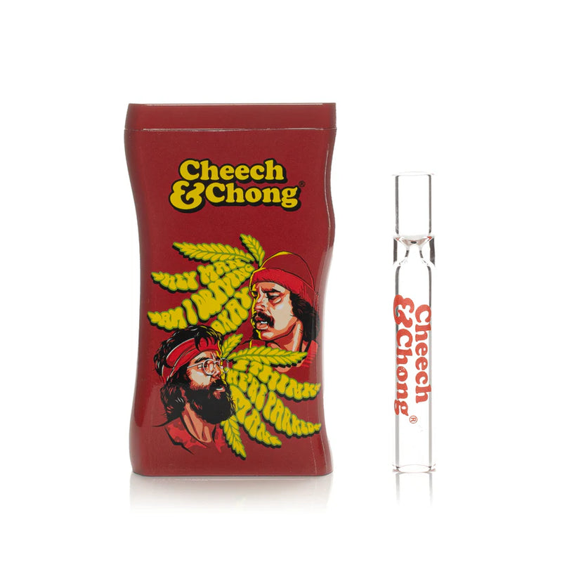 SC Cheech and Chong 3.8" Parked Dugout with glass one hitter