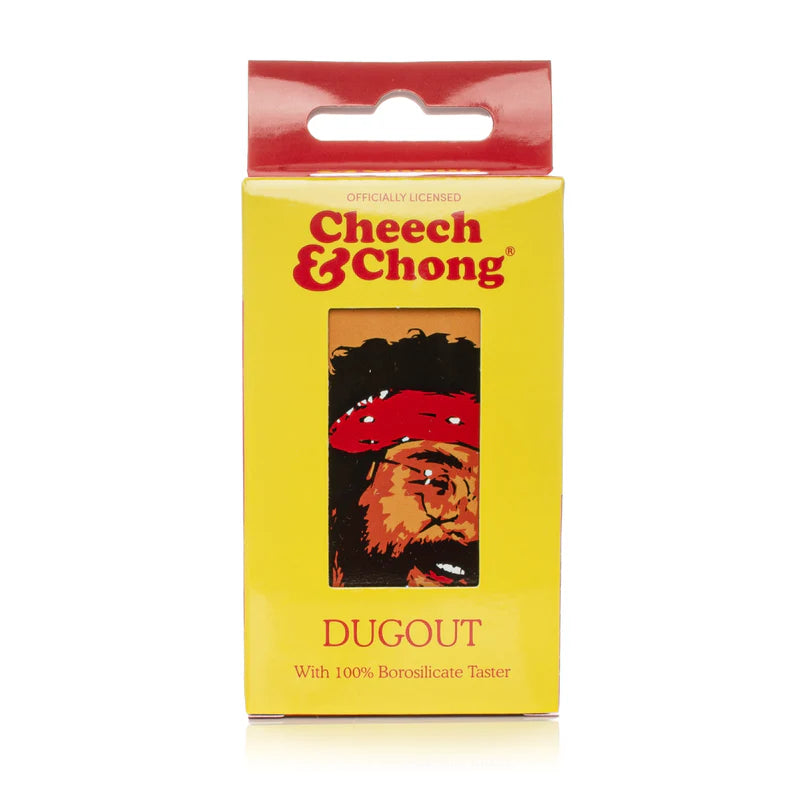 SC Cheech and Chong 3.8" Pop Art Dugout with glass one hitter