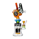 Cheech | 12.5" Pistalado Bong CHE-356 Glass Bong Smoking Cat Distribution