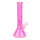10" Neon Beaker Bong with Dome Perc Bongs Smoking Cat Distribution Pink
