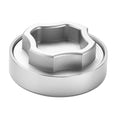 2 Part Grinder, Embossed Top [CN5617] Regular Grinder Canadian Distributor Silver (C)