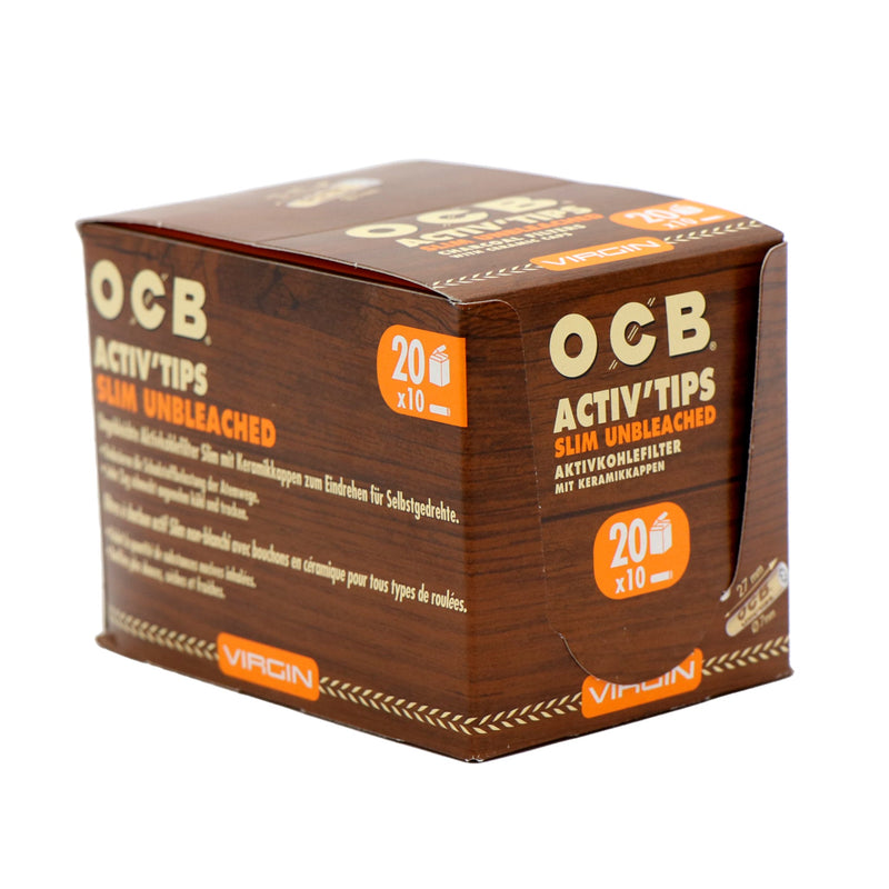 OCB Activetips Slim Unbleached Tips