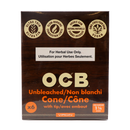 OCB 1 ¼” Unbleached cones 6/pk