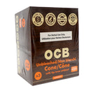 OCB KS Unbleached cones 3/pk