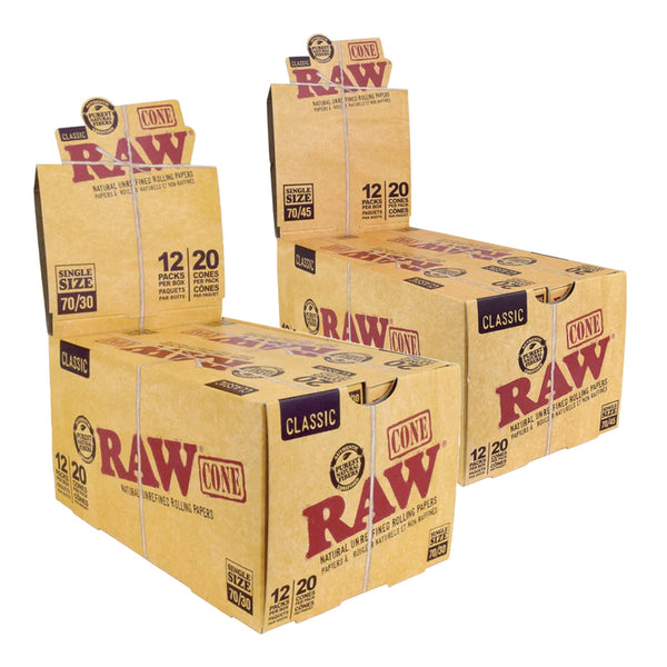 Raw Single Size Cones