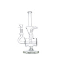 11″ Clear Recycler Glass Bong with inline diffuser [C8032] Glass Bong Canadian Distributor