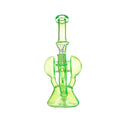 11″ Slim Green Recycler Glass Bong [C8033] Glass Bong Canadian Distributor