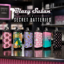 SC Blazy Susan Secret 510 Thread Dual Cart Battery Vape - 6 count Display Assorted Designs