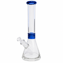 16" Water Pipe with Ice Catcher – 7mm [GP1874] Glass Bong ONE Blue