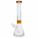 16" Water Pipe with Ice Catcher – 7mm [GP1874] Glass Bong ONE Amber