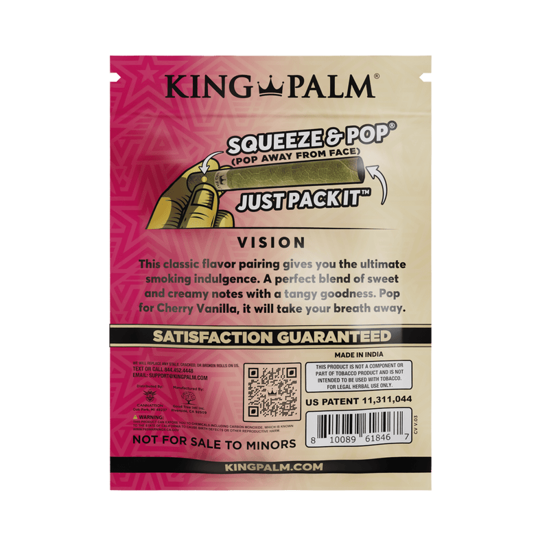 O King Palm | 5 Rollie Rolls – Cherry Vanilla Box of 15