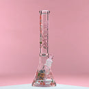 SC Castle Glassworks 16 inch 9 mm Cherry Blossom Beaker Bong