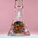 SC Castle Glassworks 16 inch 9 mm Cherry Blossom Beaker Bong