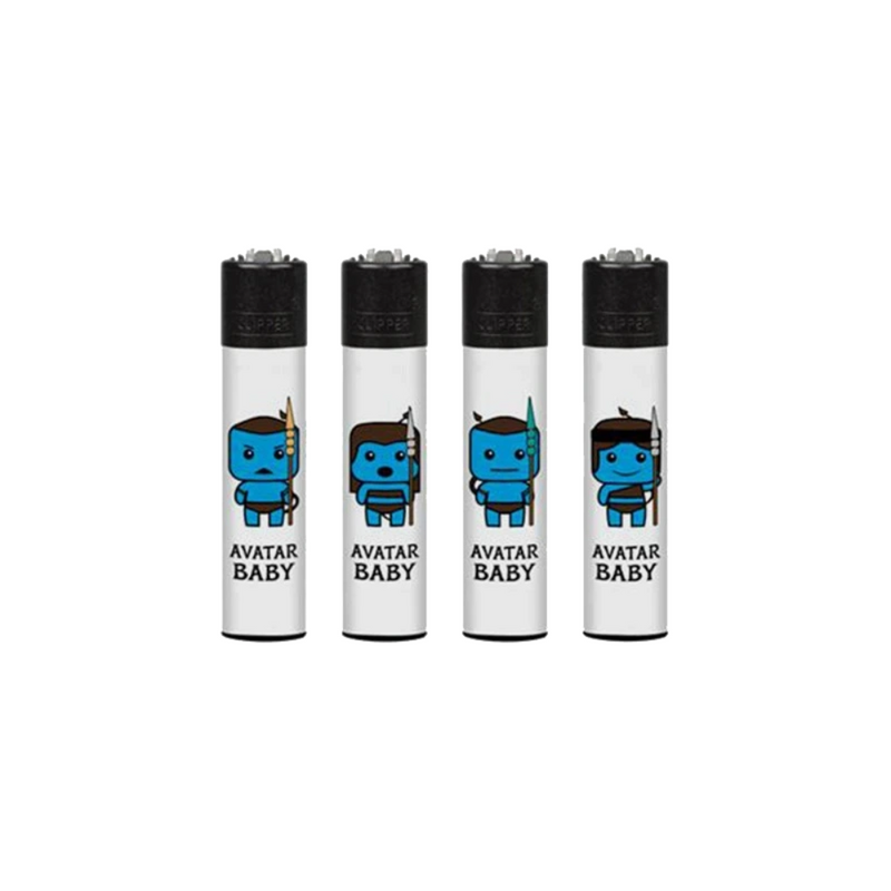 Clipper Classic Blue Babies Lighters - 48ct