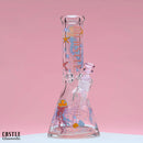 SC Castle Glassworks 12 inch 9mm Jelly Fish Beaker Bong