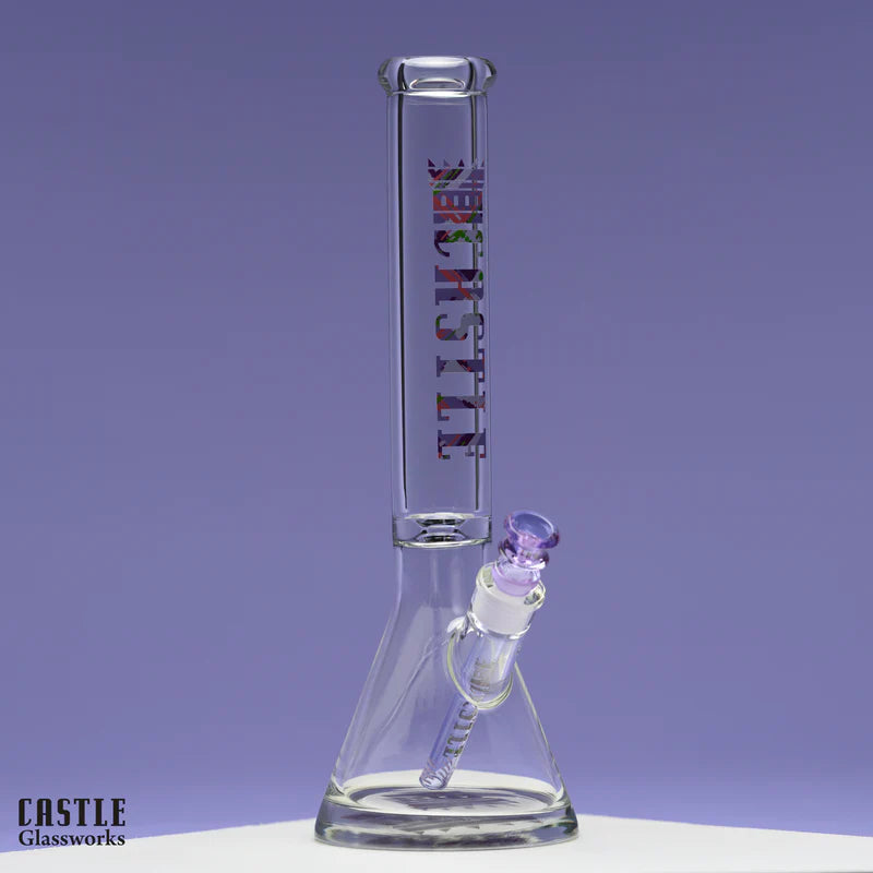 SC Castle Glassworks 16 inch 9 mm Splat Beaker bong